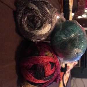 Metallic yarn- 3 fun colors